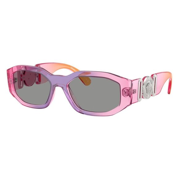 New VERSACE Pink Rectangle VE4361 5537/1 Sunglasses Women - Picture 1 of 6